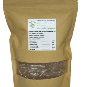 1000 Cáps De Gelatina Vacías N°00 transparentes